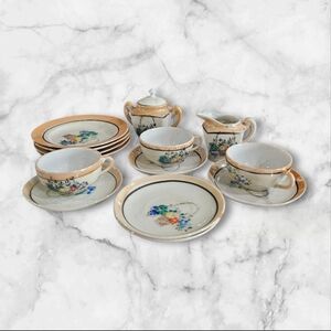 Lusterware Childs Tea Set 14pc Made IN Japan Vintage